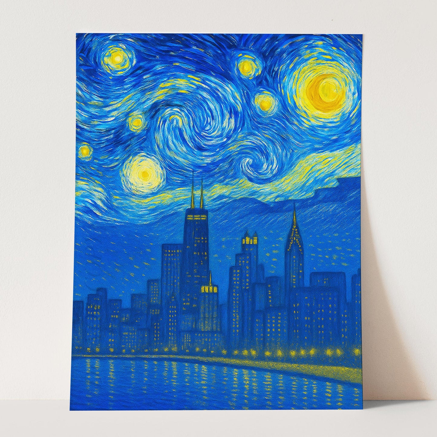 Chicago As Van Gogh Starry Night
