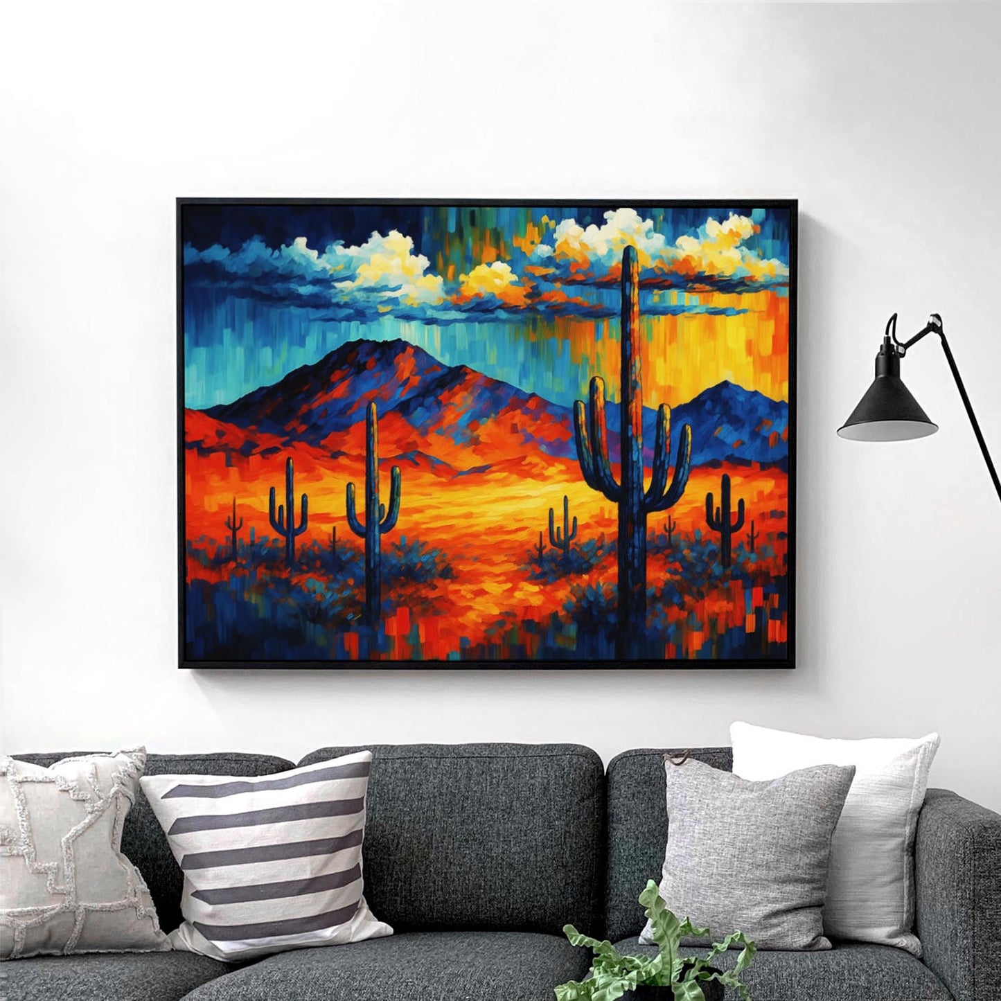 Desert Cactus In Mountains