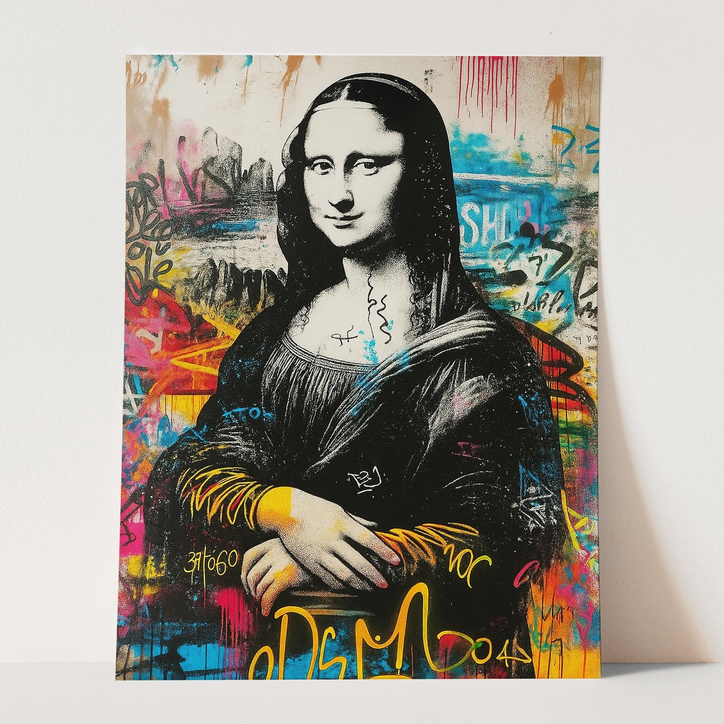 Mona Lisa Banksy Graffiti