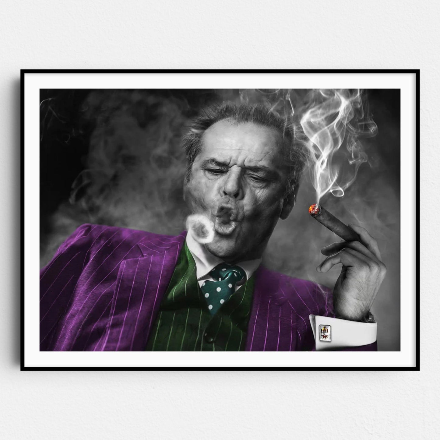 Jack Nicholson As The Joker Smoking A Cigar