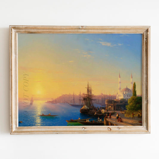 View Of Constantinople And The Bosphorus (1856) Ivan Aivazovsky