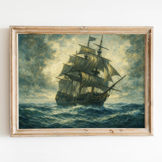 The Black Pearl On The High Seas