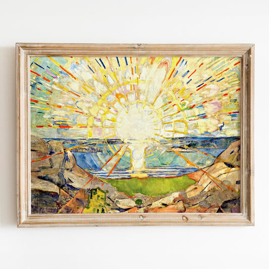 The Sun By Edvard Munch