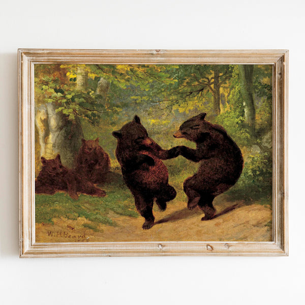 Dancing Bears By William Holbrook Beard Wall Art Poster Prints