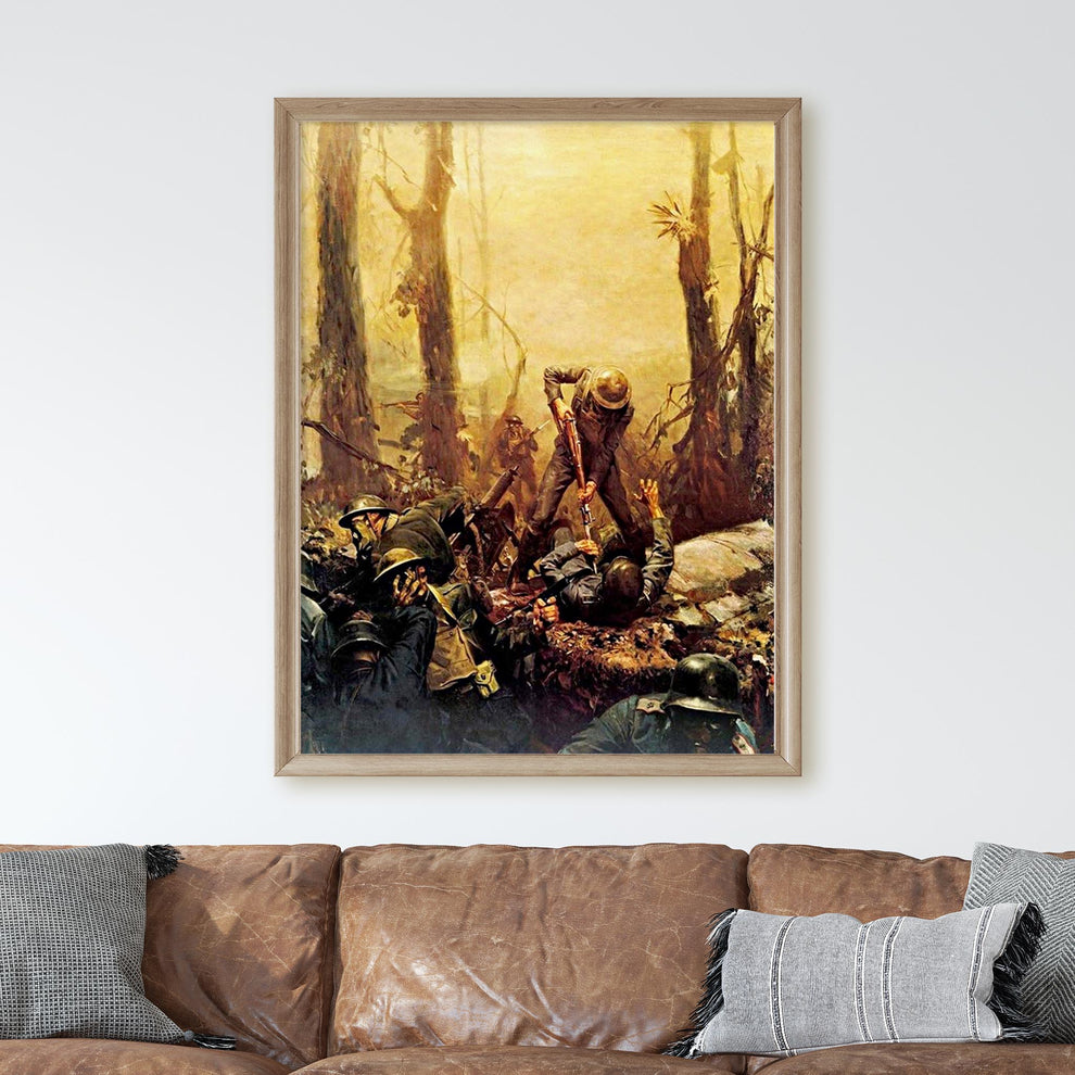 June 1918 American Marines In The Battle of Belleau Wall Art Prints ...