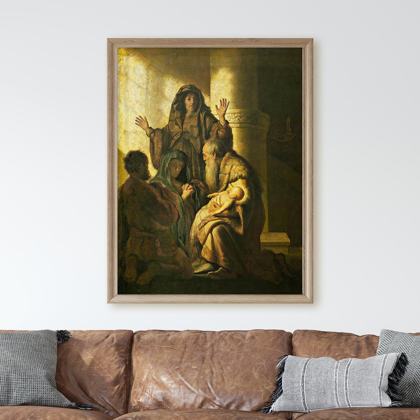 Simeon and Anna Recognize The Lord In Jesus by Rembrandt