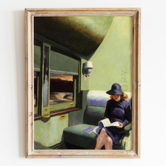 Compartment C Car by Edward Hopper