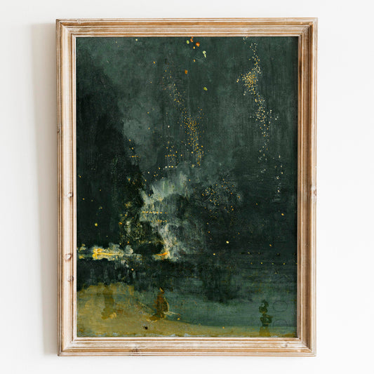 Nocturne in Black and Gold, The Falling Rocket, 1872 by James Abbott McNeill
