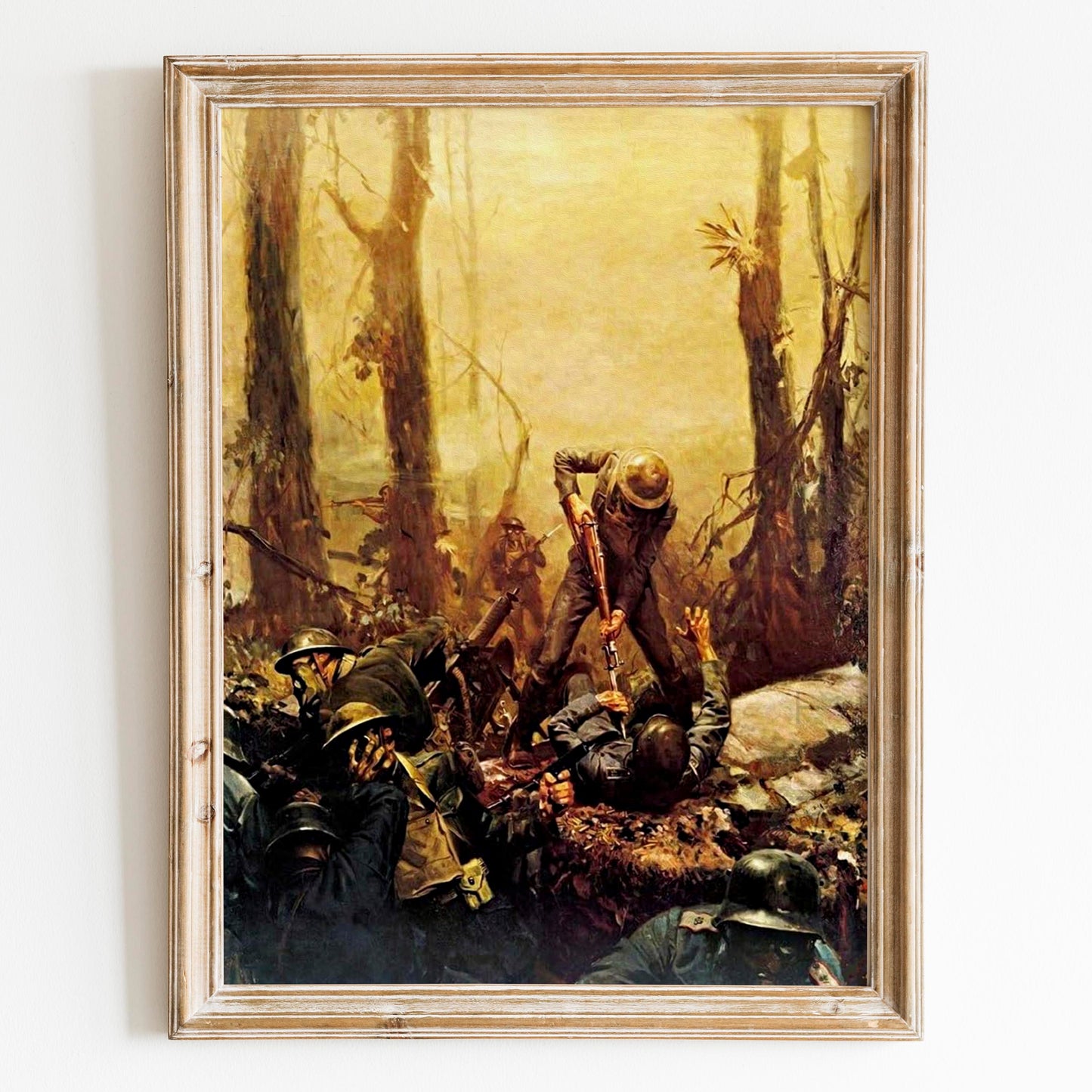 June 1918 American Marines In The Battle of Belleau Wood During World War 1