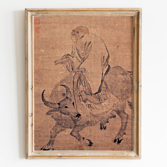 Zhang Lu-Laozi Riding an Ox