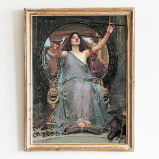 Circe Offering the Cup to Odysseus by John William Waterhouse