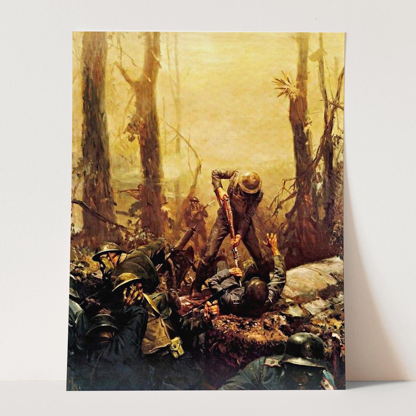 June 1918 American Marines In The Battle of Belleau Wood During World War 1