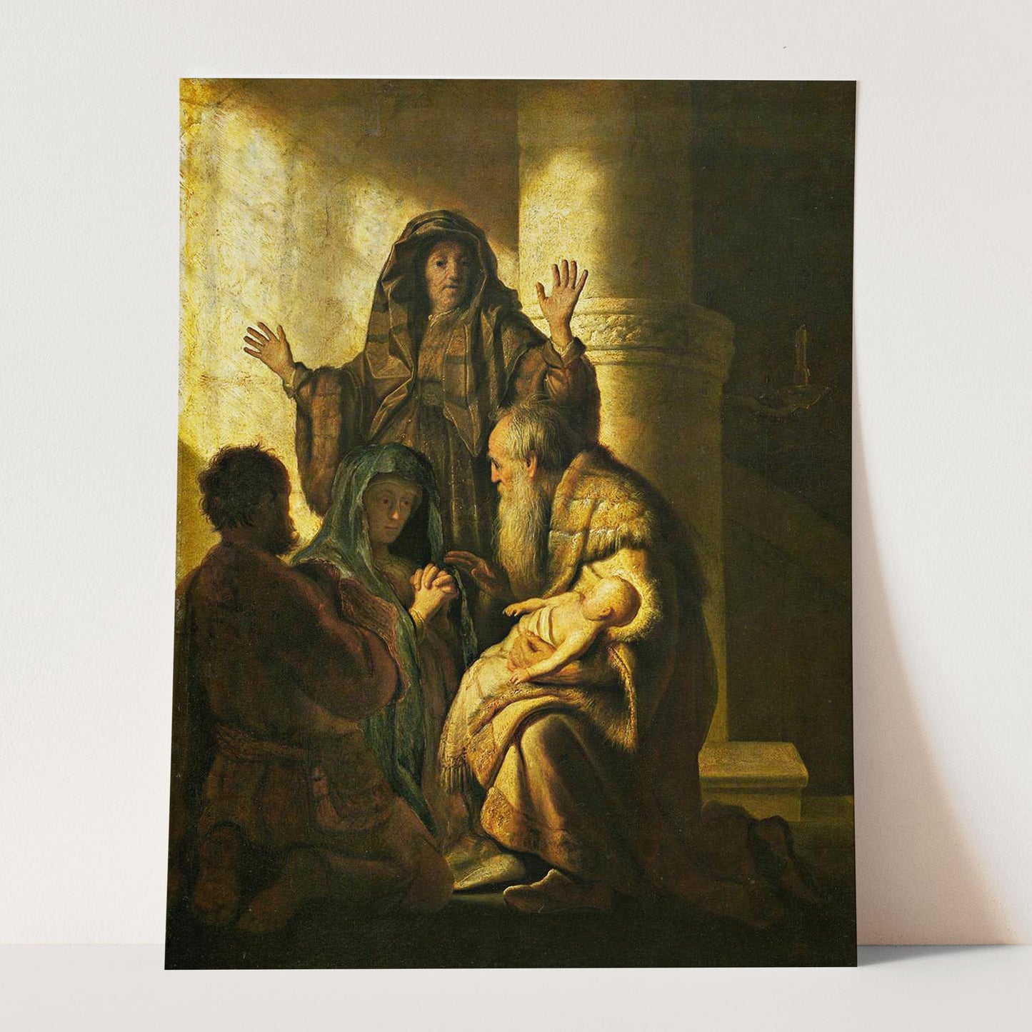 Simeon and Anna Recognize The Lord In Jesus by Rembrandt