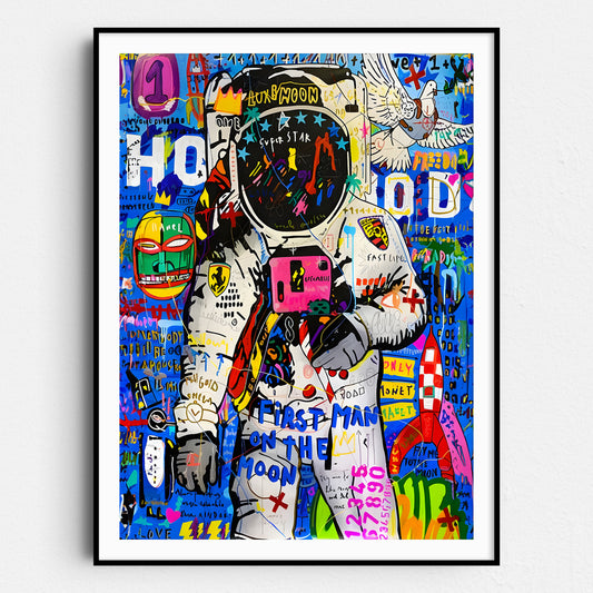 Banksy Astronaut - First Man On The Moon