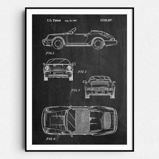 Black Porsche Patent 1990