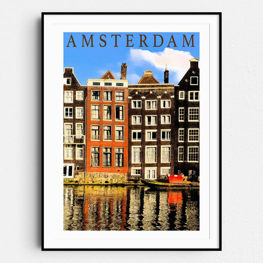Amsterdam Travel Poster
