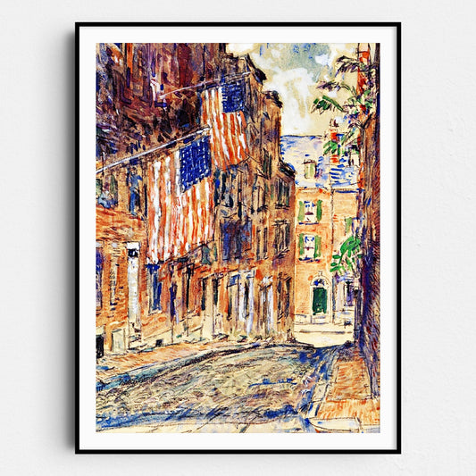 Acorn Street, Boston (1919) by Childe Hassam