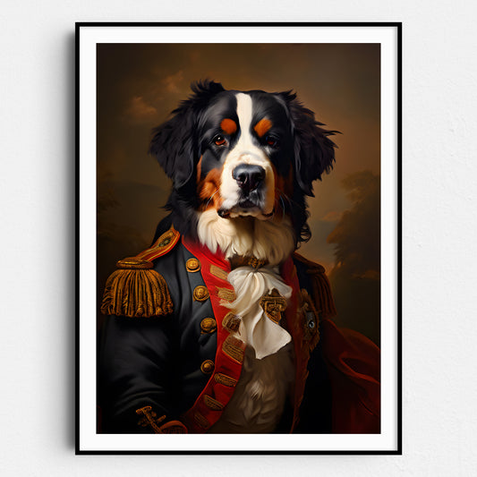 Bernese Mountain Dog Aristocrat Portrait