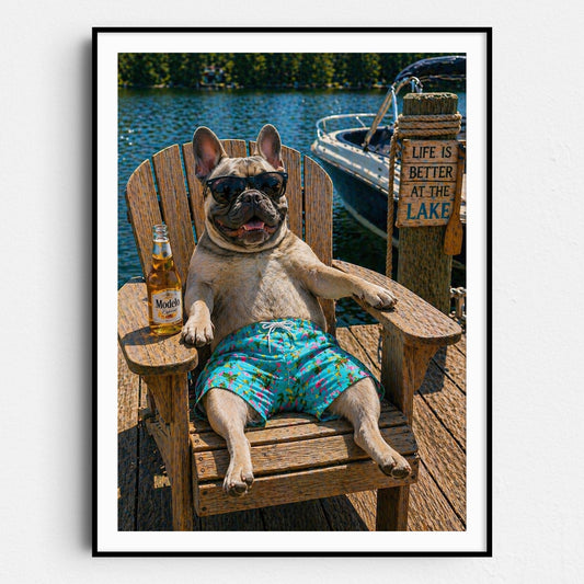 French Bulldog - Life At The Lake