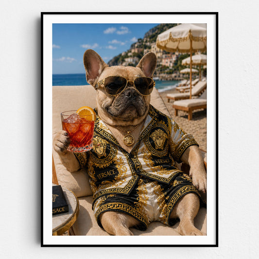 Versace French Bulldog - Life's A Beach