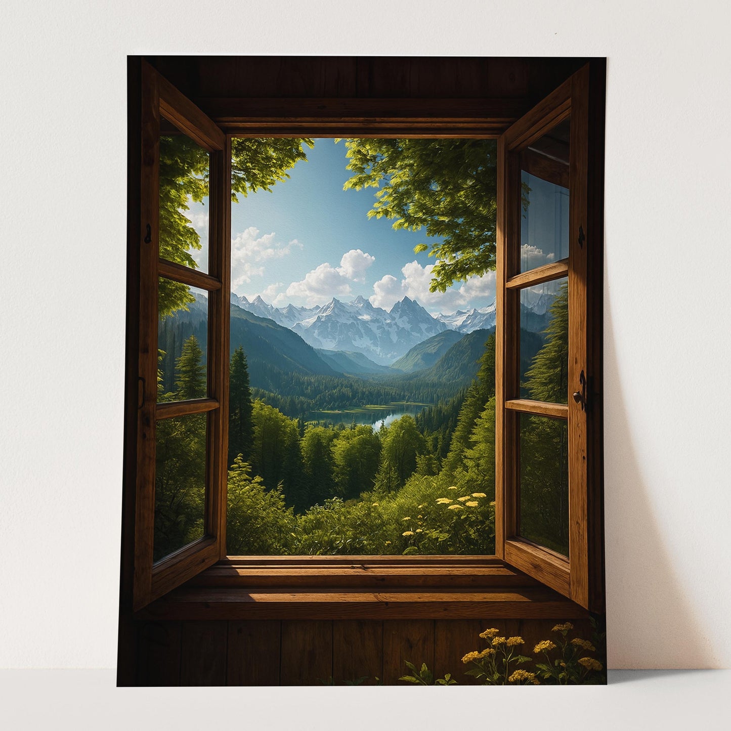 Open Window To The Mountains