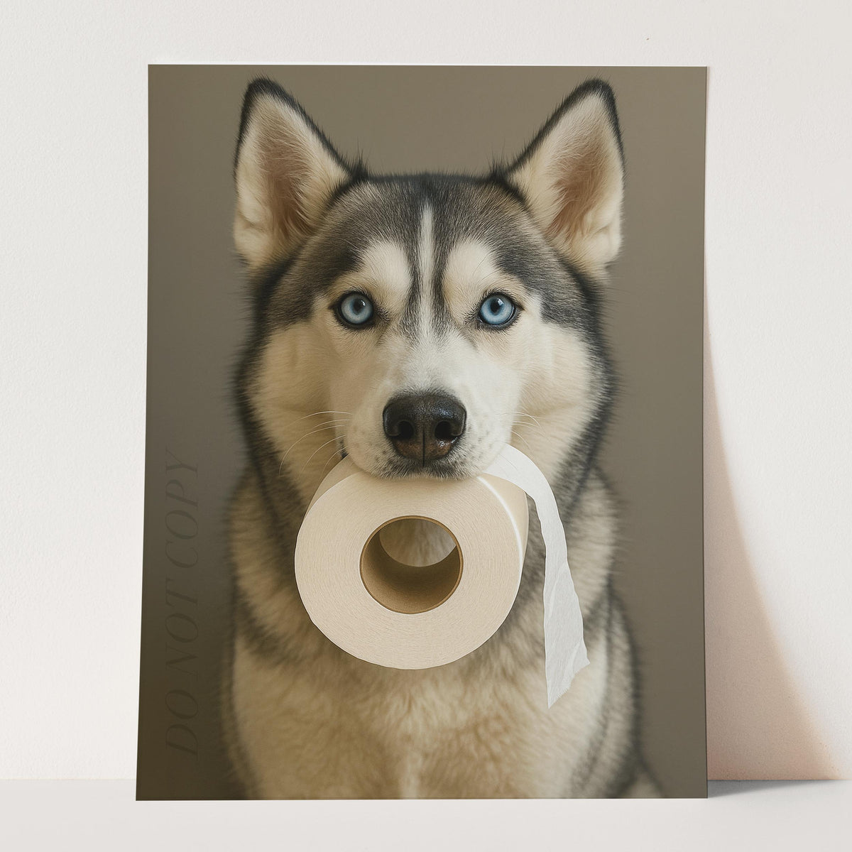 Husky Dog Toilet Paper