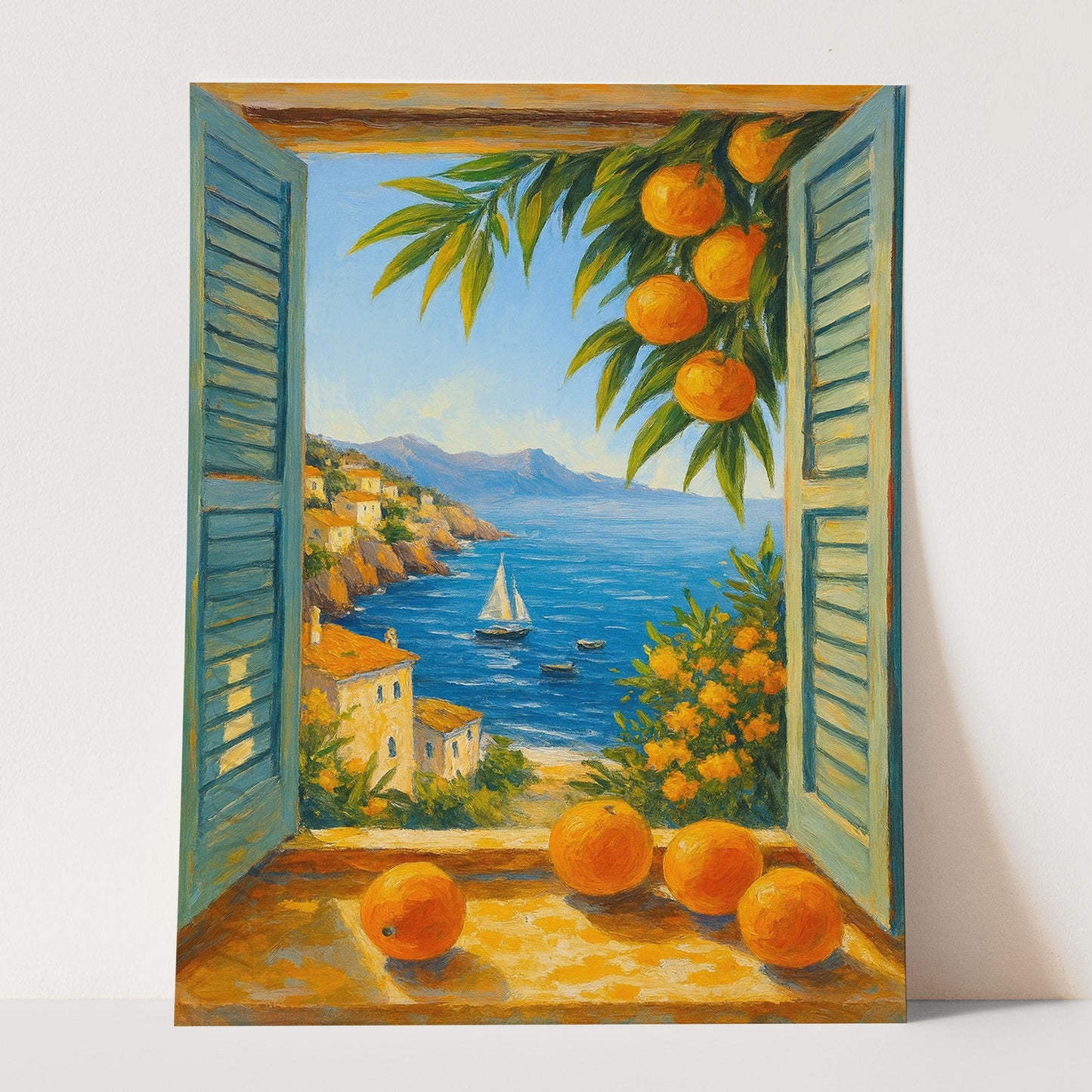 Open Window To The Mediterranean Sea