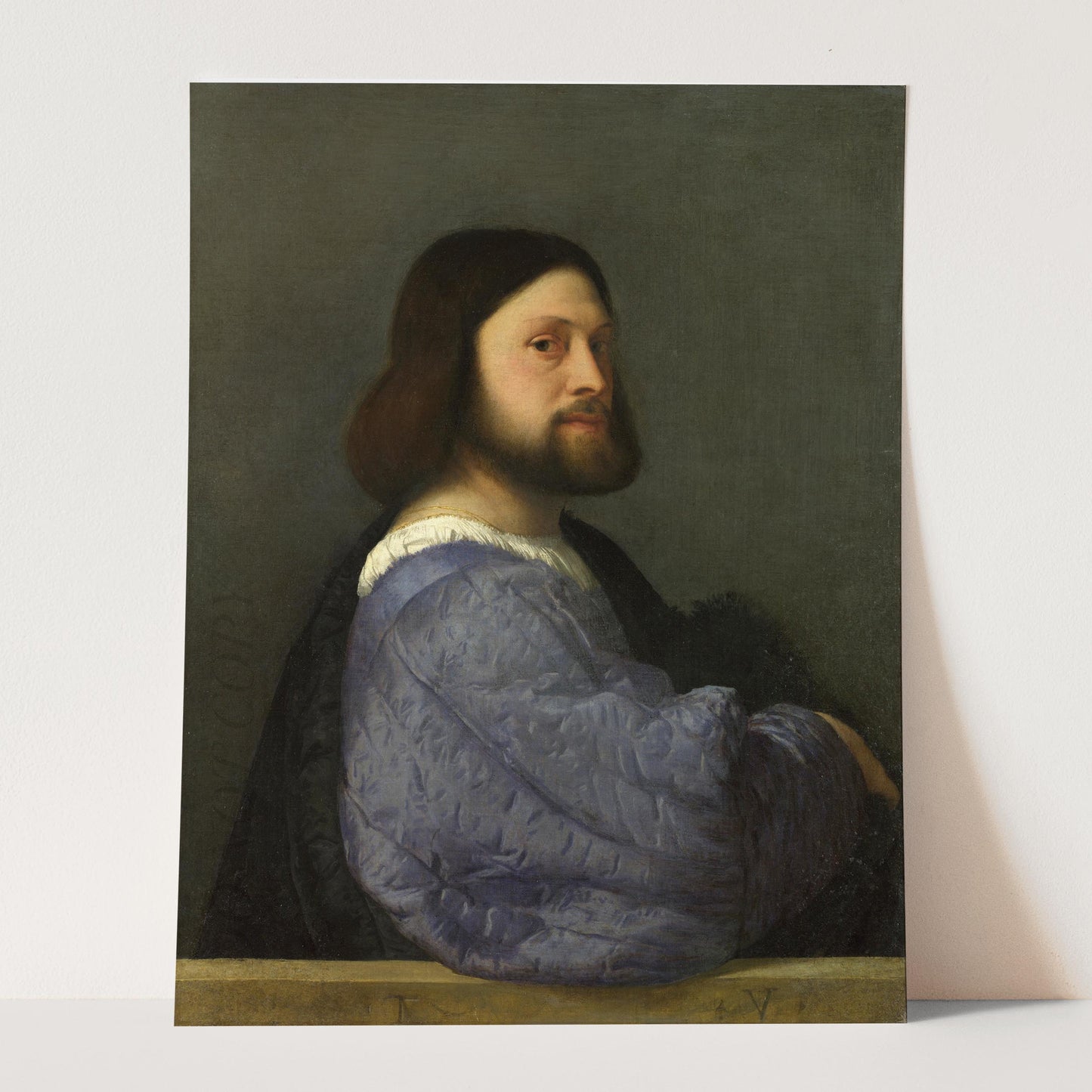 A Man with a Quilted Sleeve (Ariosto) by Titian