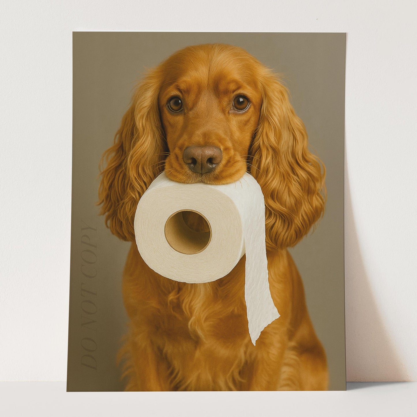English Cocker Spaniel Dog Toilet Paper
