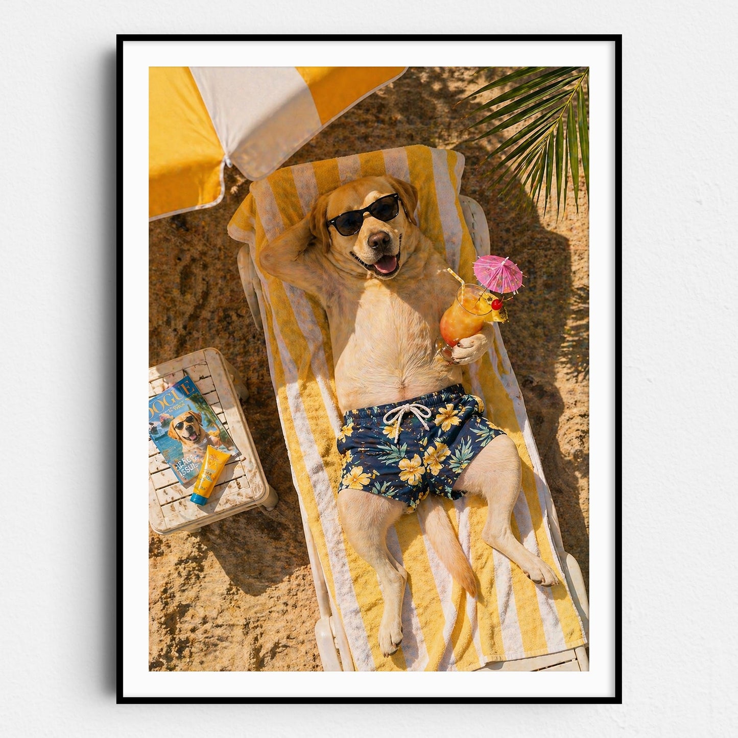 Yellow Labrador Retriever - Beach Life