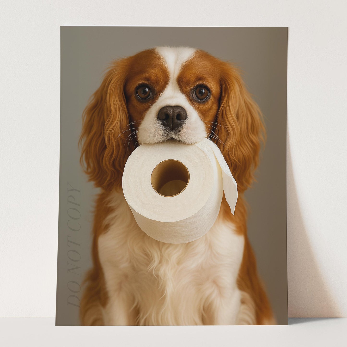 Cavalier King Charles Dog Toilet Paper