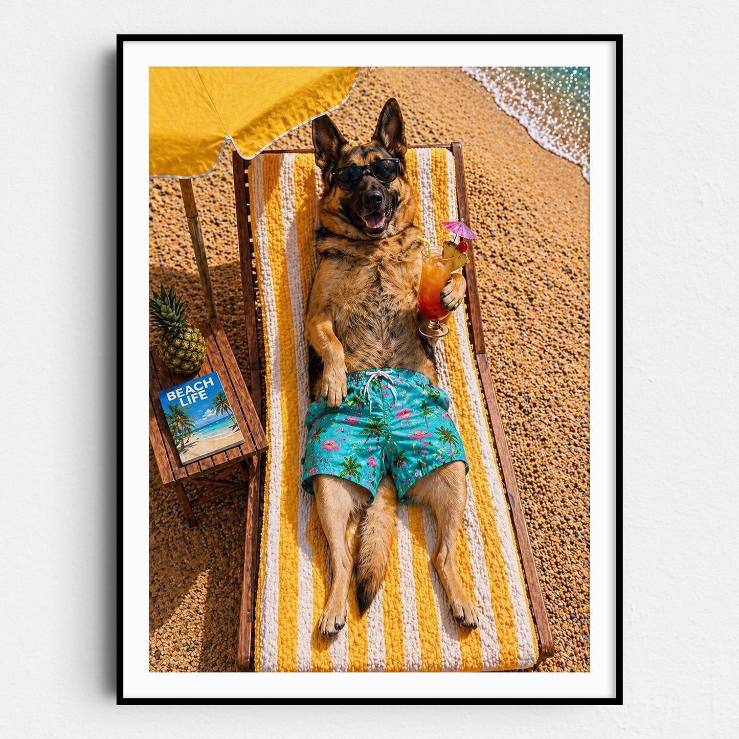 German Shepherd - Beach Life