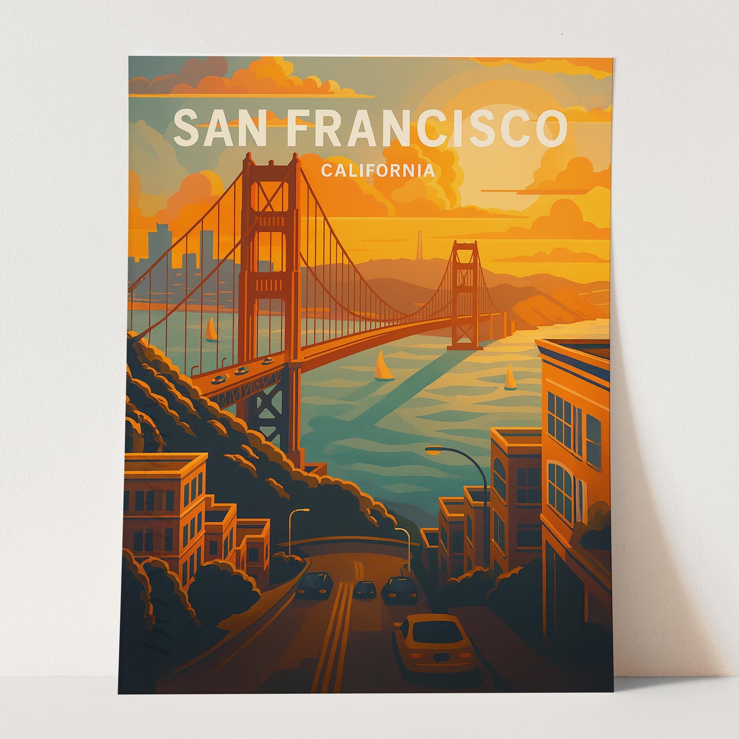 San Francisco Vintage Travel Poster