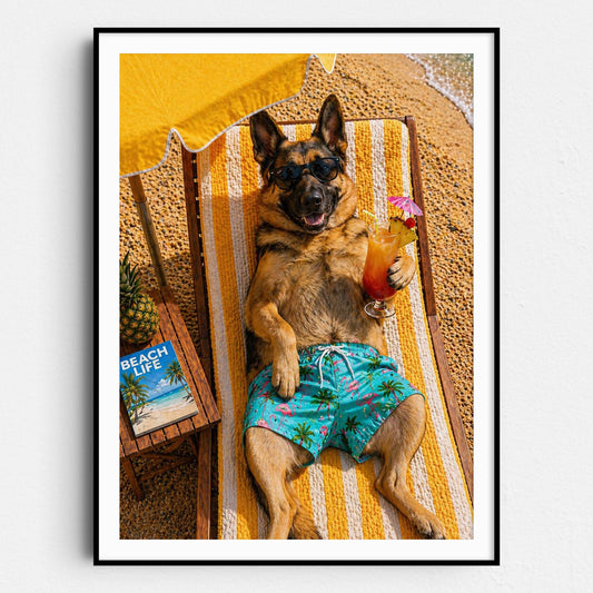 German Shepherd - Beach Life 2