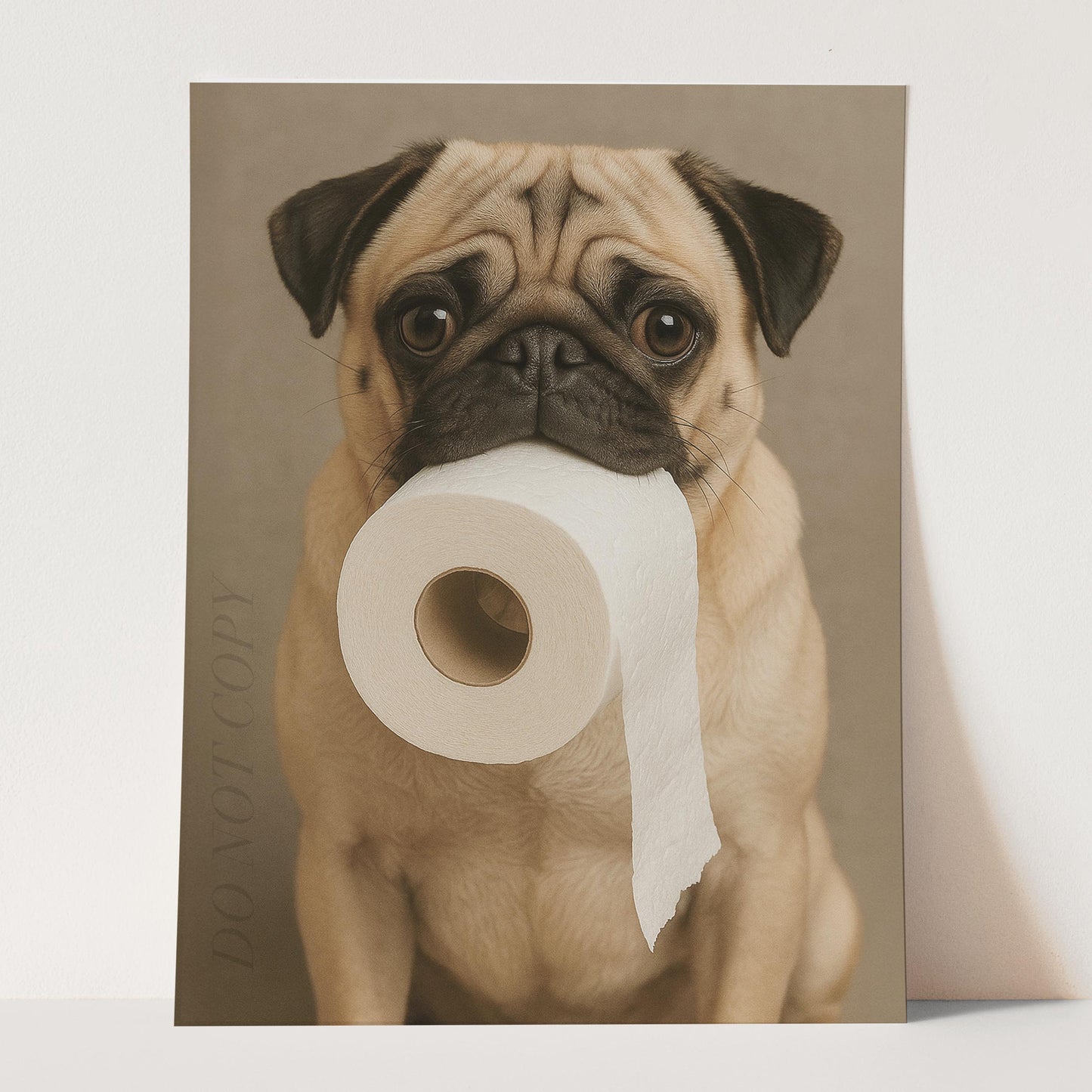 Pug Dog Toilet Paper