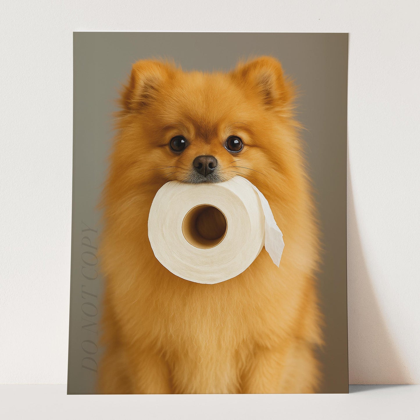 Pomeranian Dog Toilet Paper