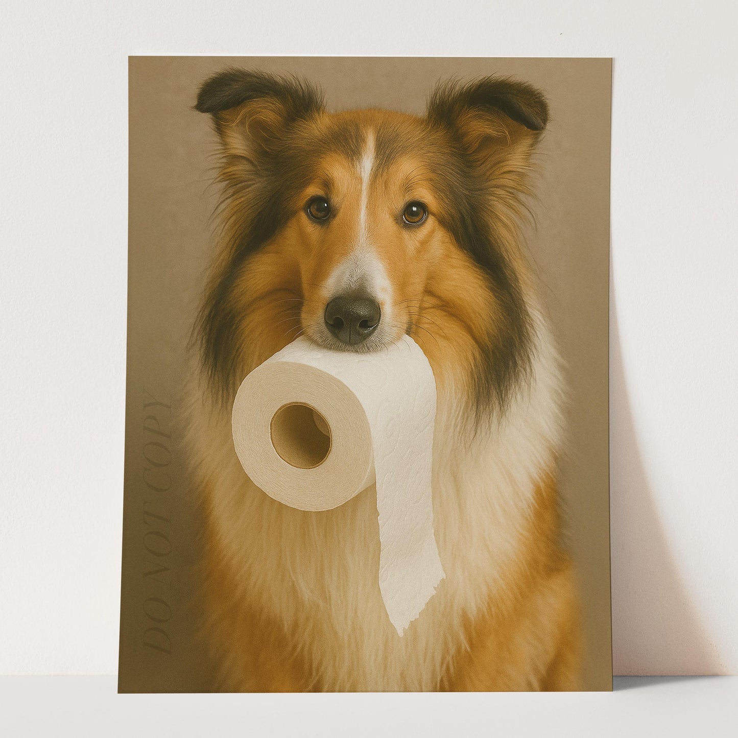 Collie Dog Toilet Paper