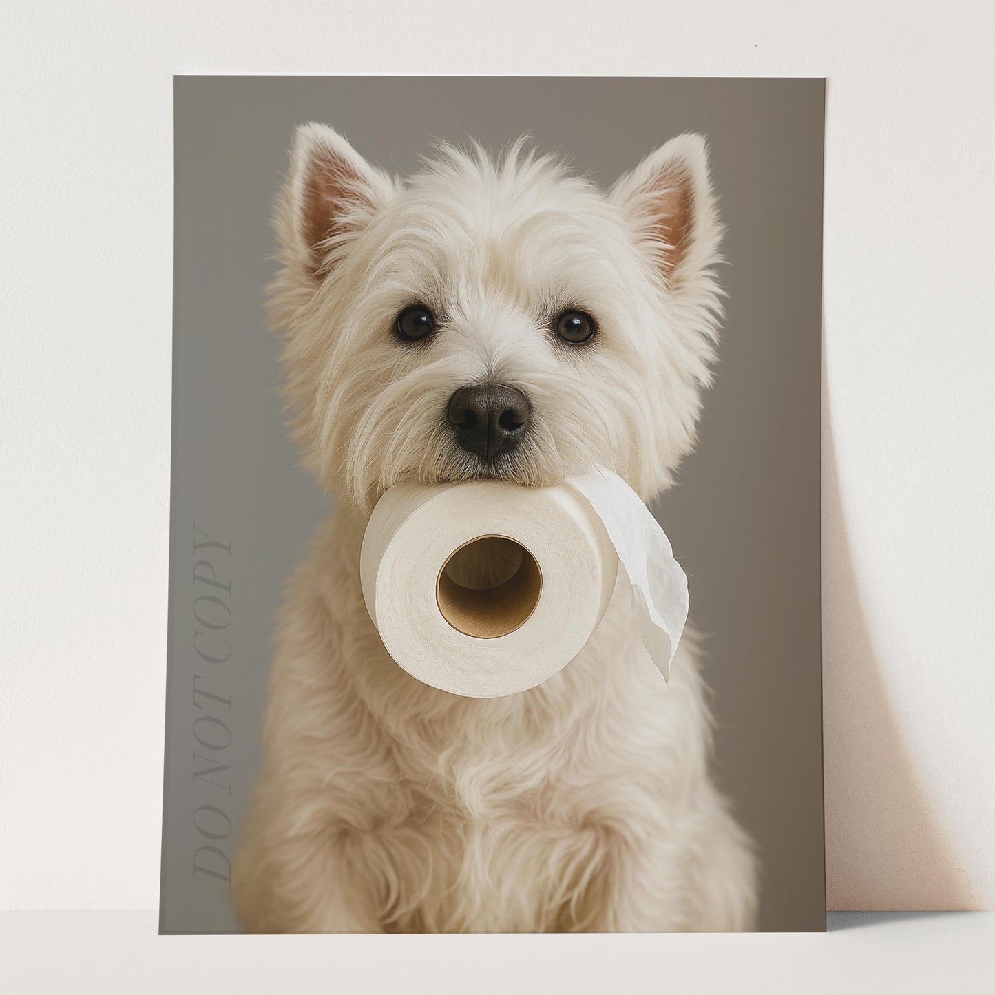 West Highland White Terrier Dog Toilet Paper