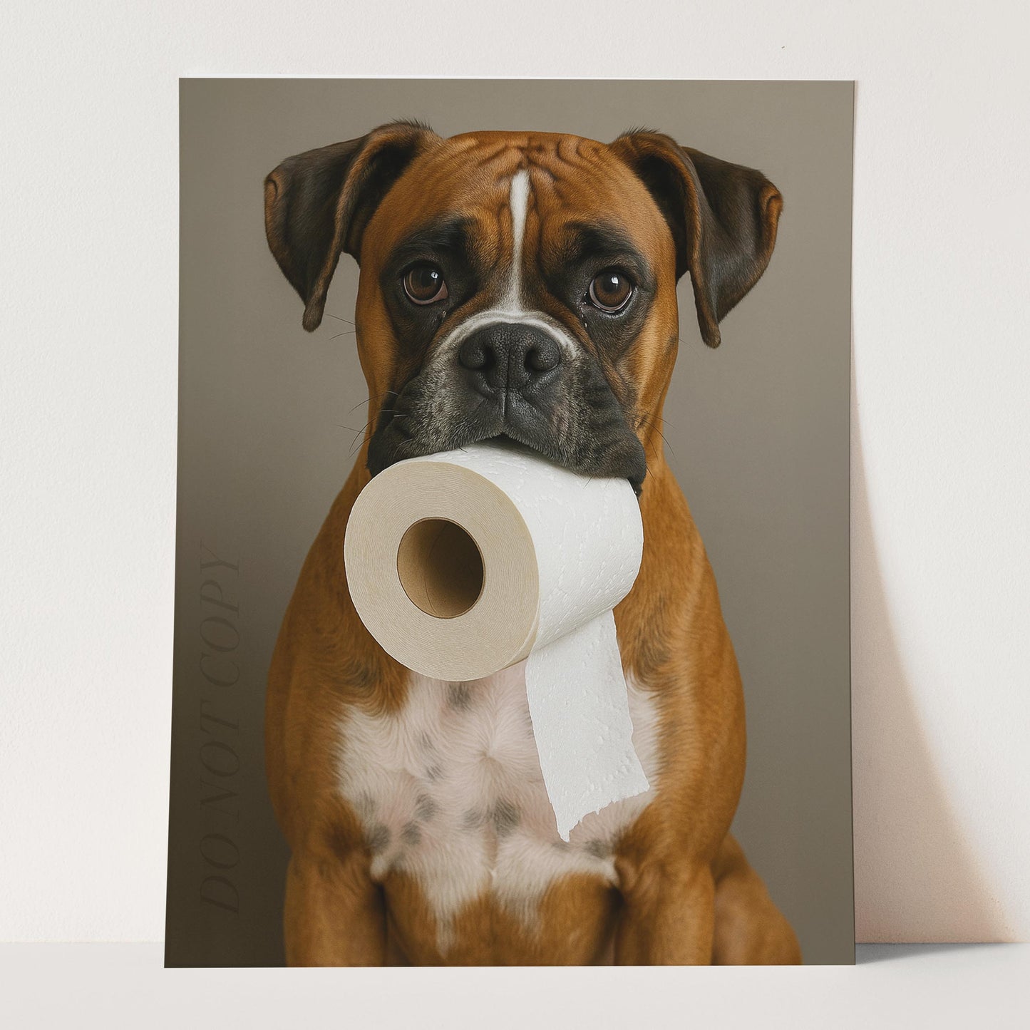 Boxer Dog Toilet Paper