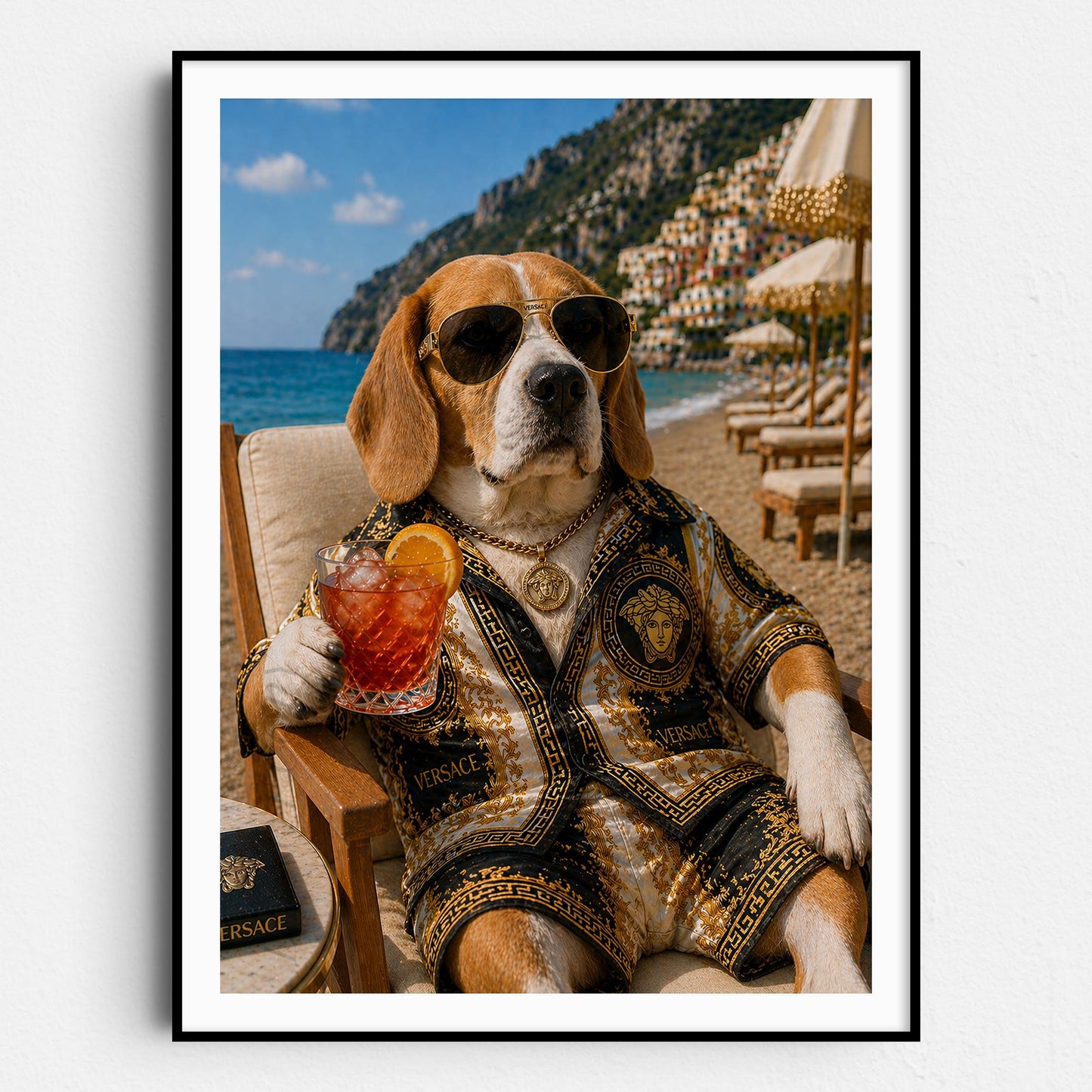 Versace Beagle - Life's A Beach