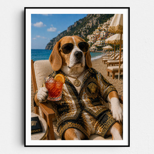 Versace Beagle - Life's A Beach