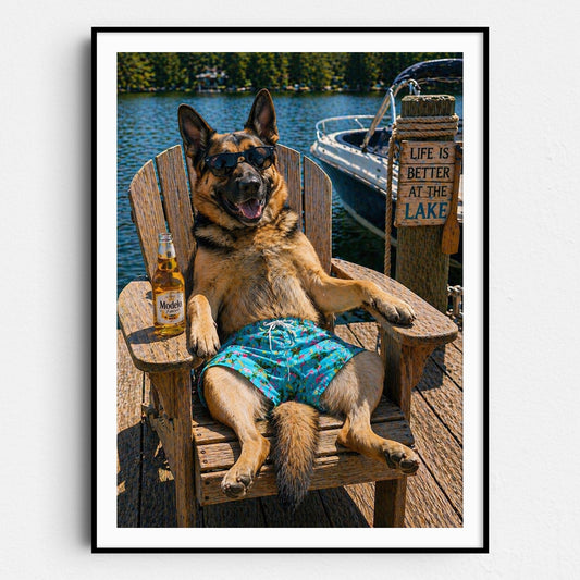 German Shepherd - Life At The Lake