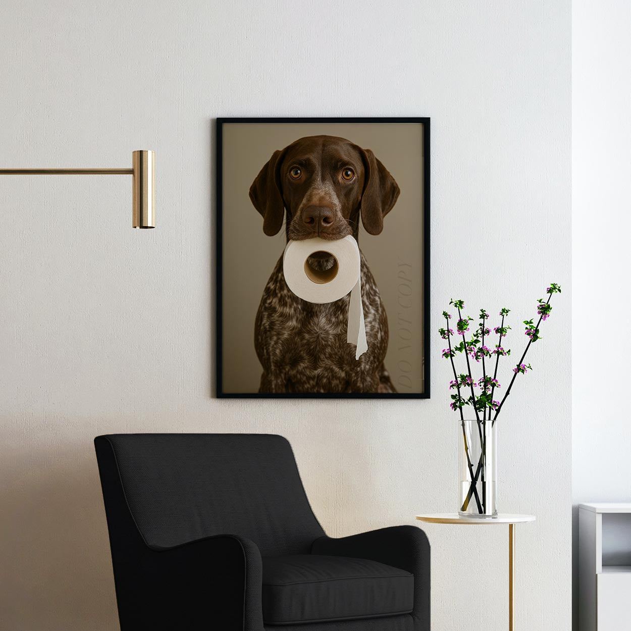 German Shorthaired Pointer Dog Toilet Paper