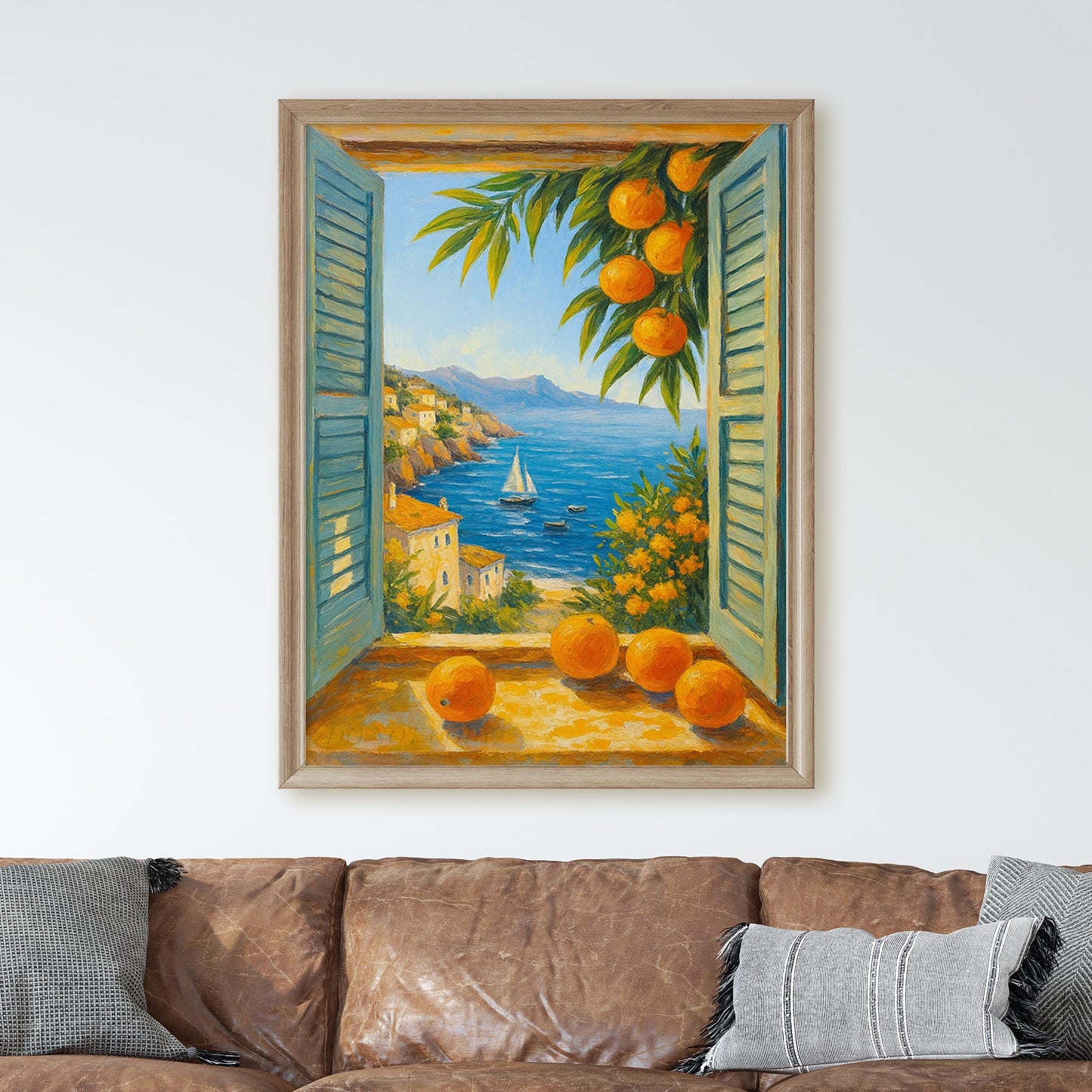 Open Window To The Mediterranean Sea