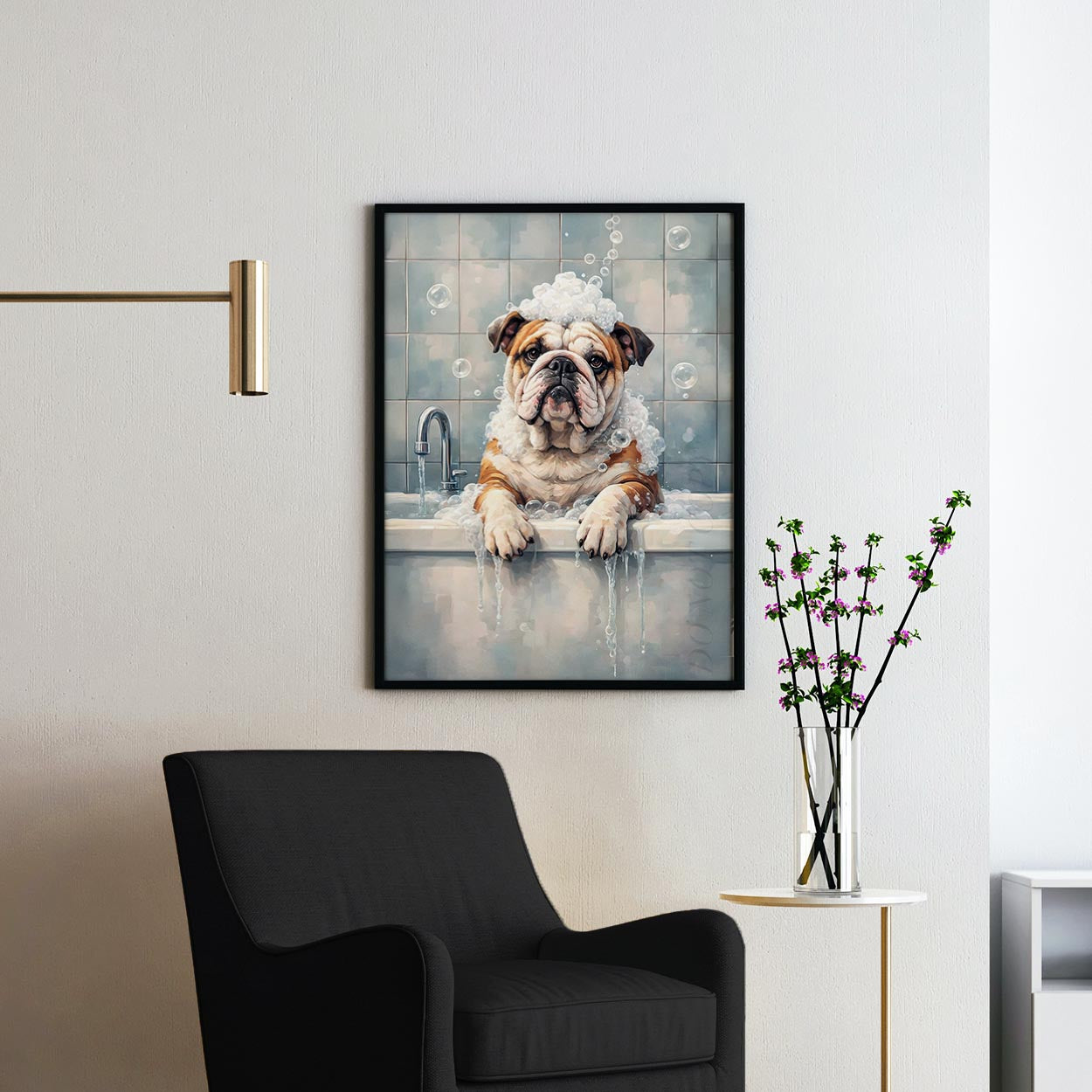 Bulldog Bathtub Bubble Bath