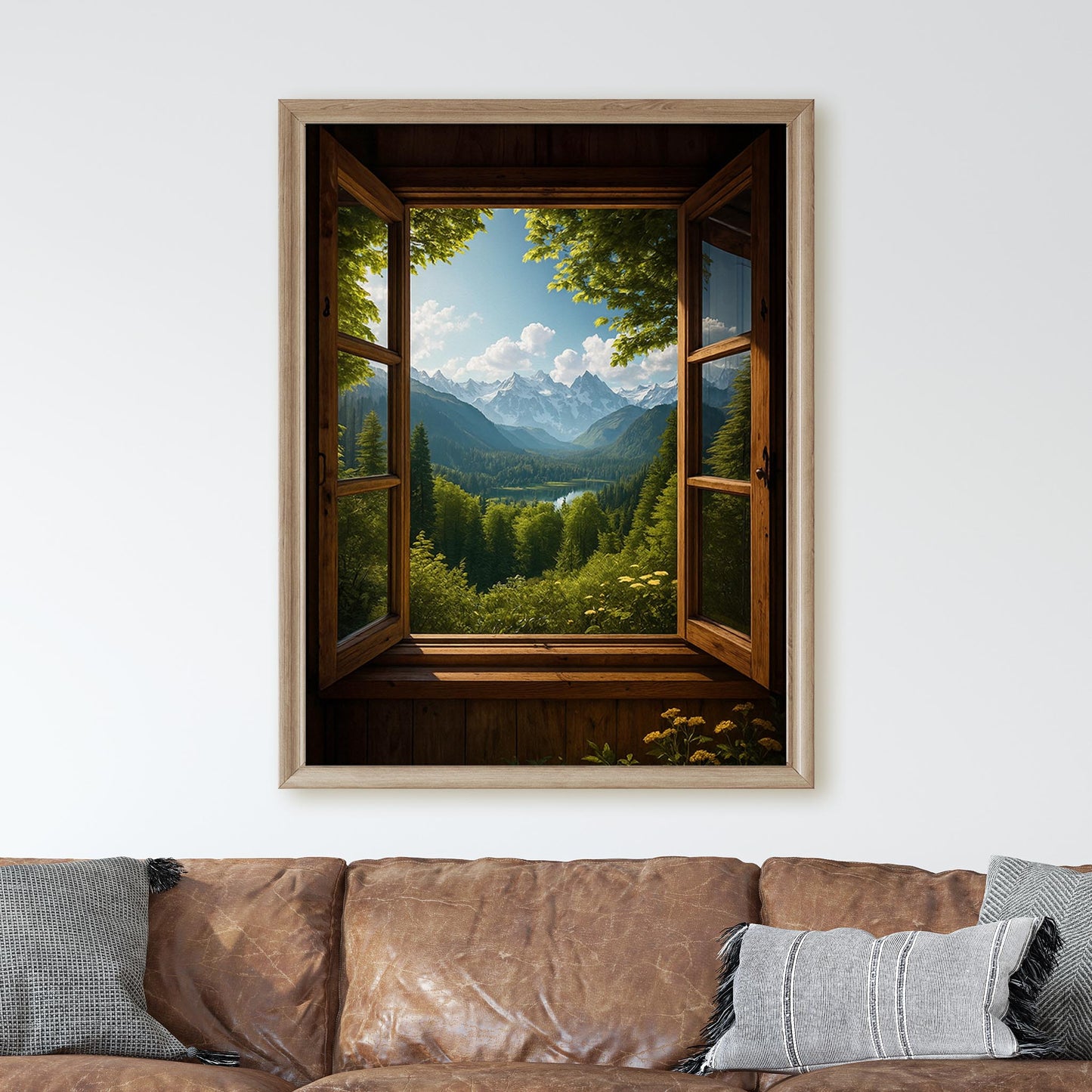 Open Window To The Mountains