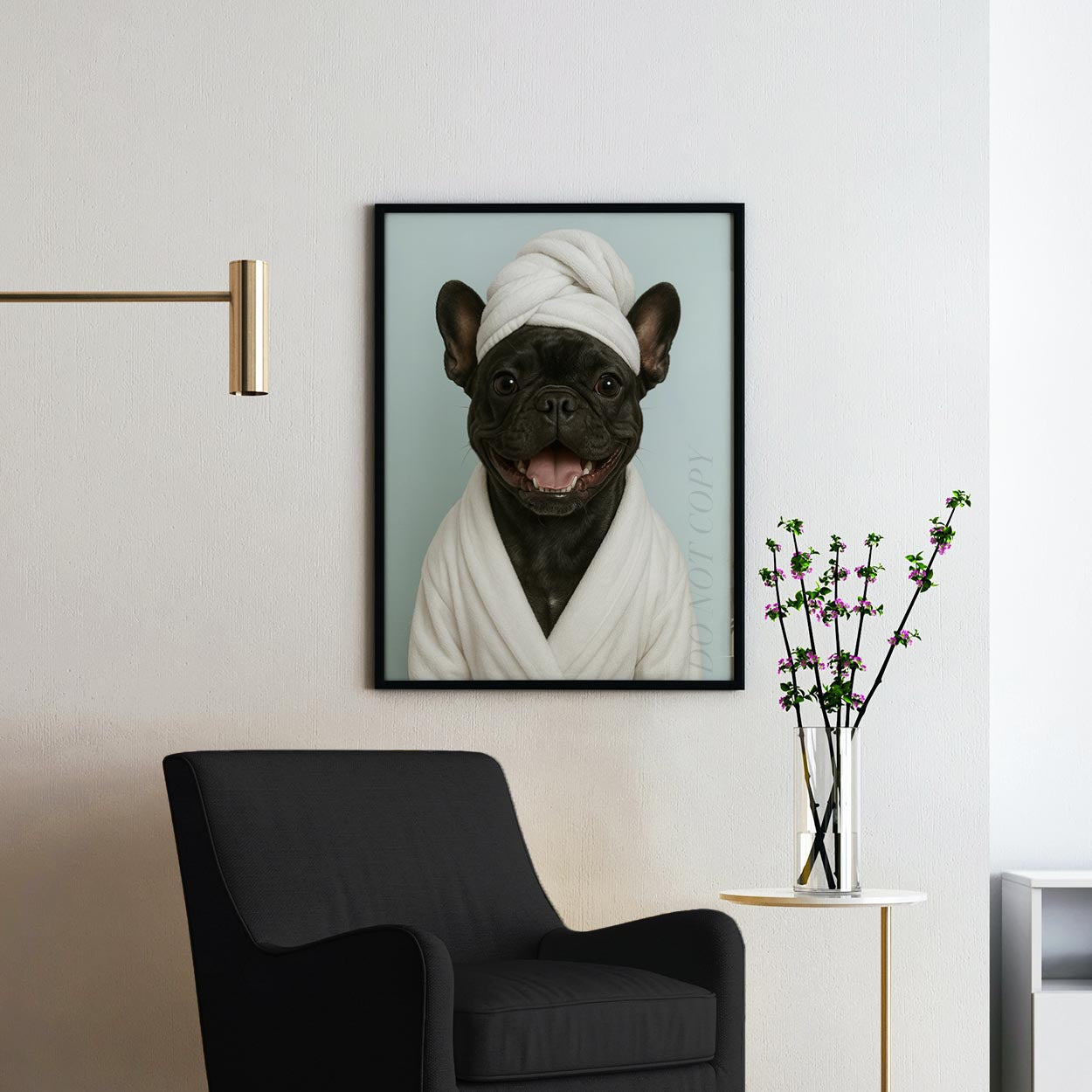 French Bulldog Bath Towel