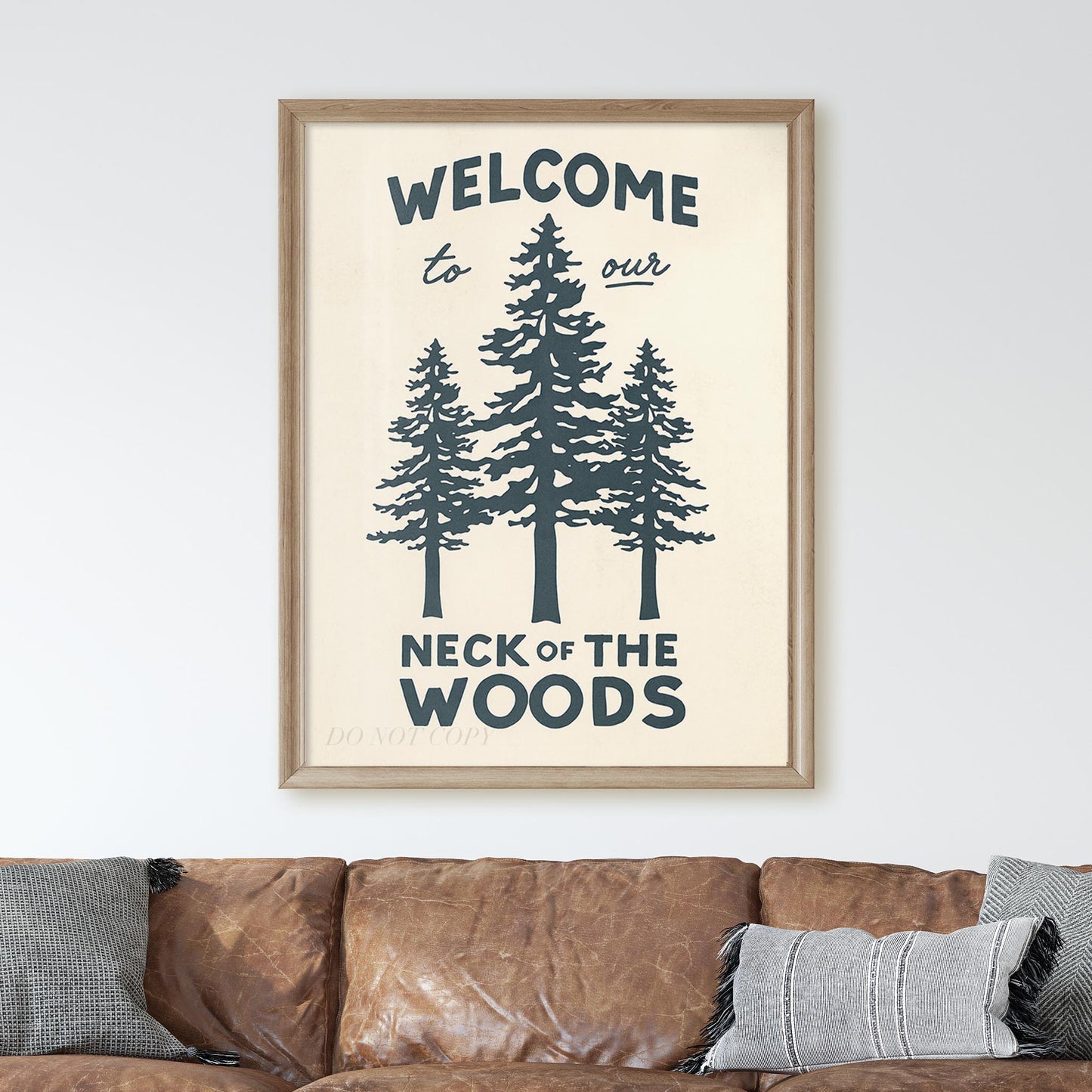 Welcome To Our Neck Of The Woods Sign