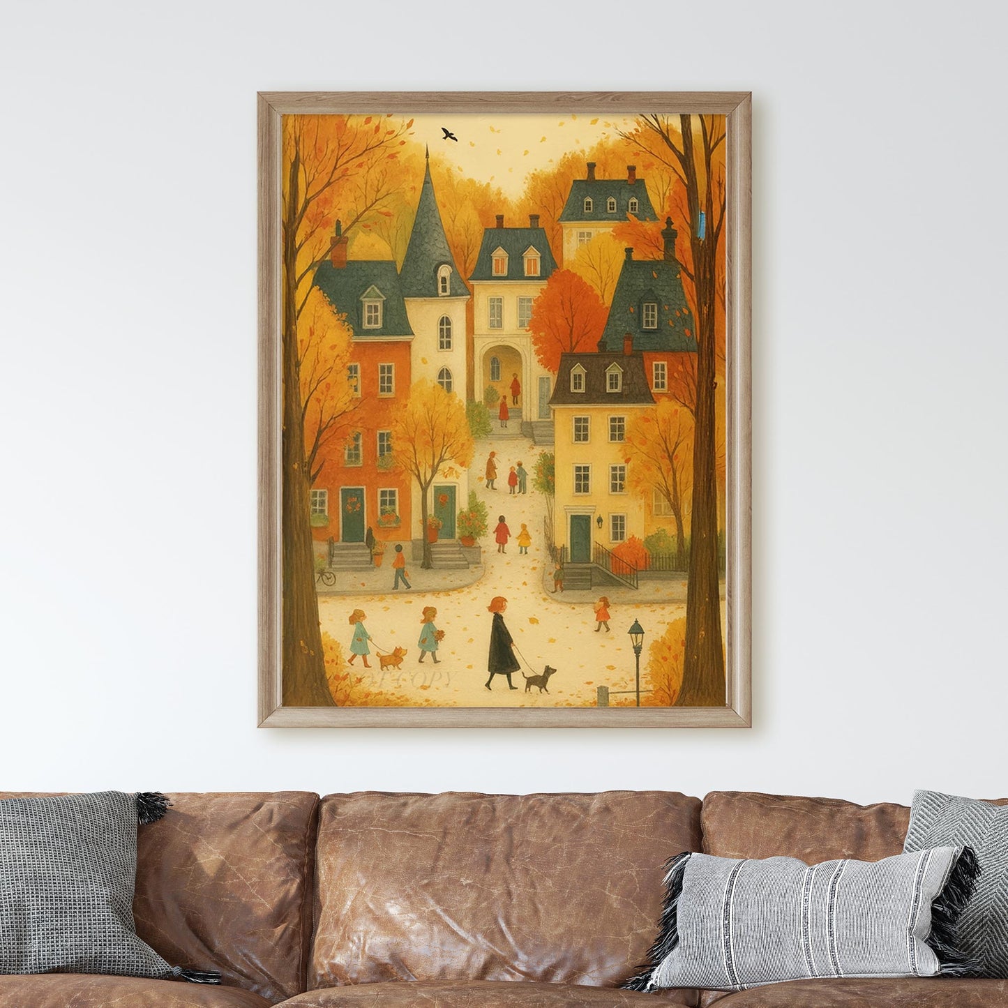 Vintage Fall Autumn Village