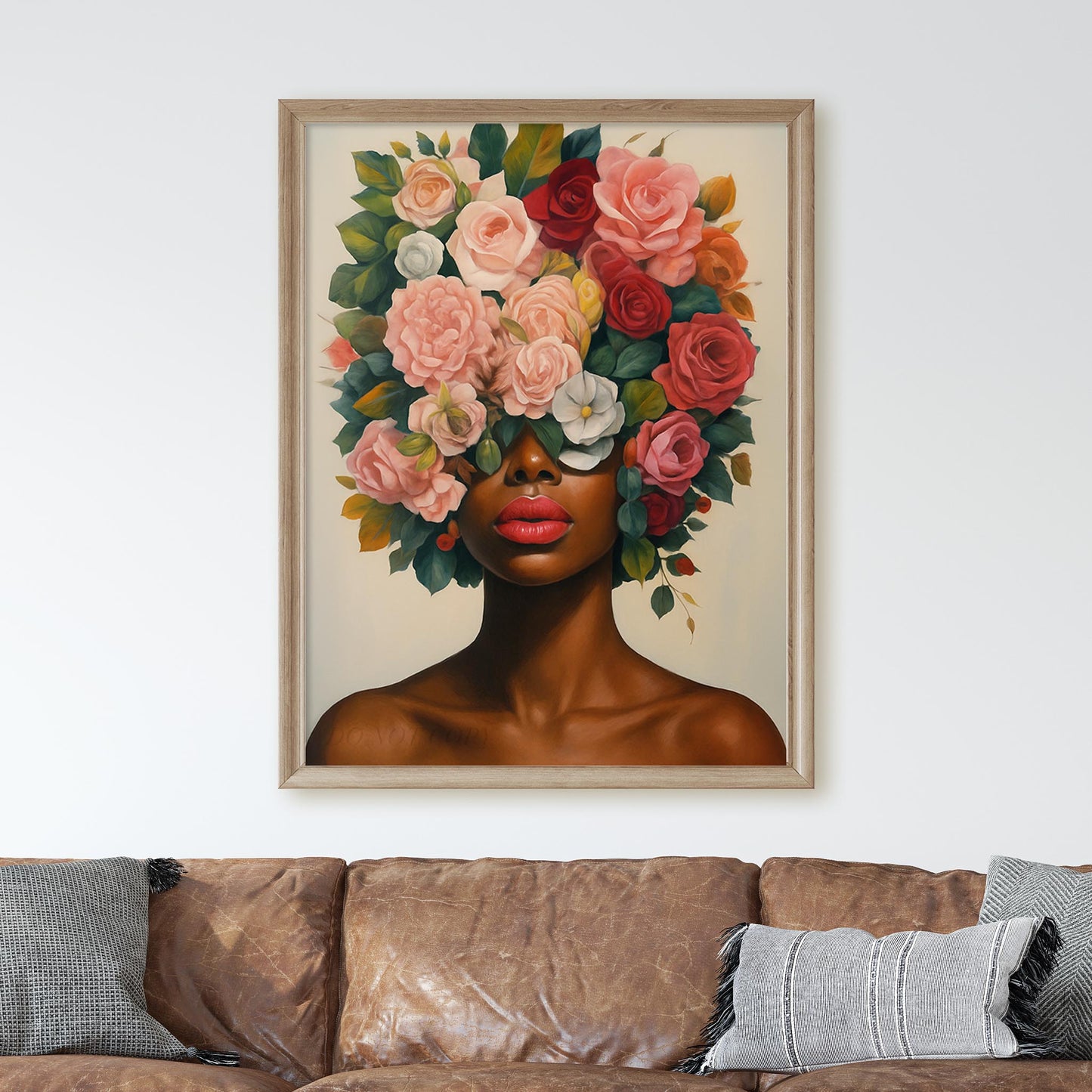 Flower Head African Woman